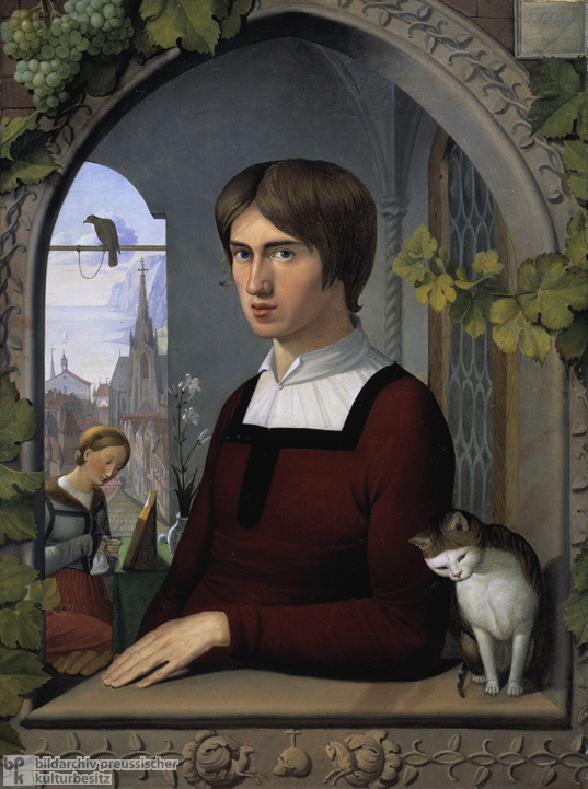Friedrich Overbeck, <I>Portrait of the Painter Franz Pforr</i> (c. 1810)